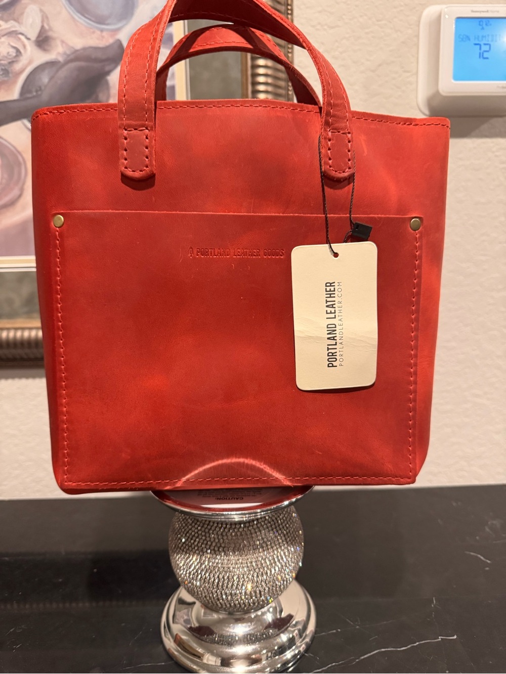 Portland Leather Mini Crossbody Zip Leather Tote